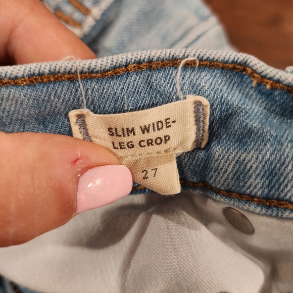 Madewell Faded Light Blue Wide-Leg Jeans - Picture 5 of 5